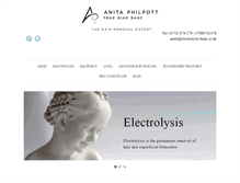 Tablet Screenshot of electrolysis-help.co.uk